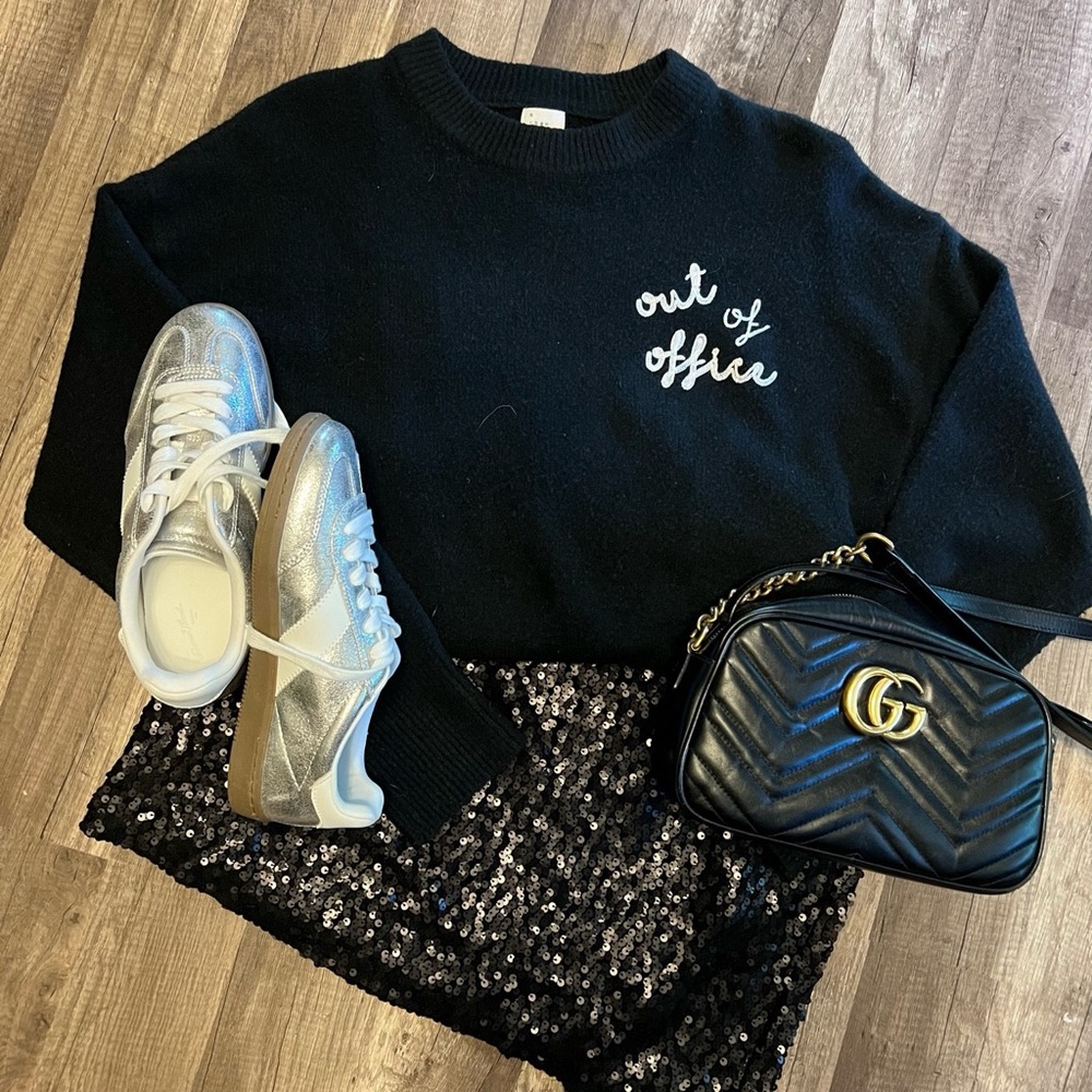Black Sweater with Out of Office